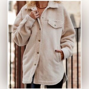 12th Tribe Bobbi Faux Suede Sherpa Jacket ✨NWT✨